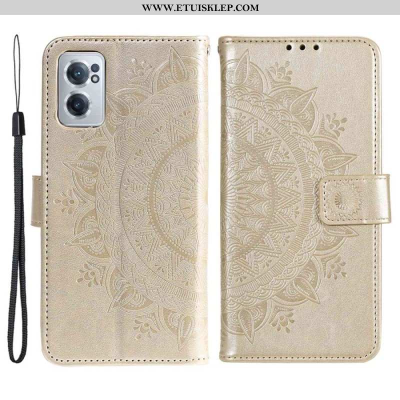 Etui Folio do OnePlus Nord CE 2 5G Kwiatowa Mandala